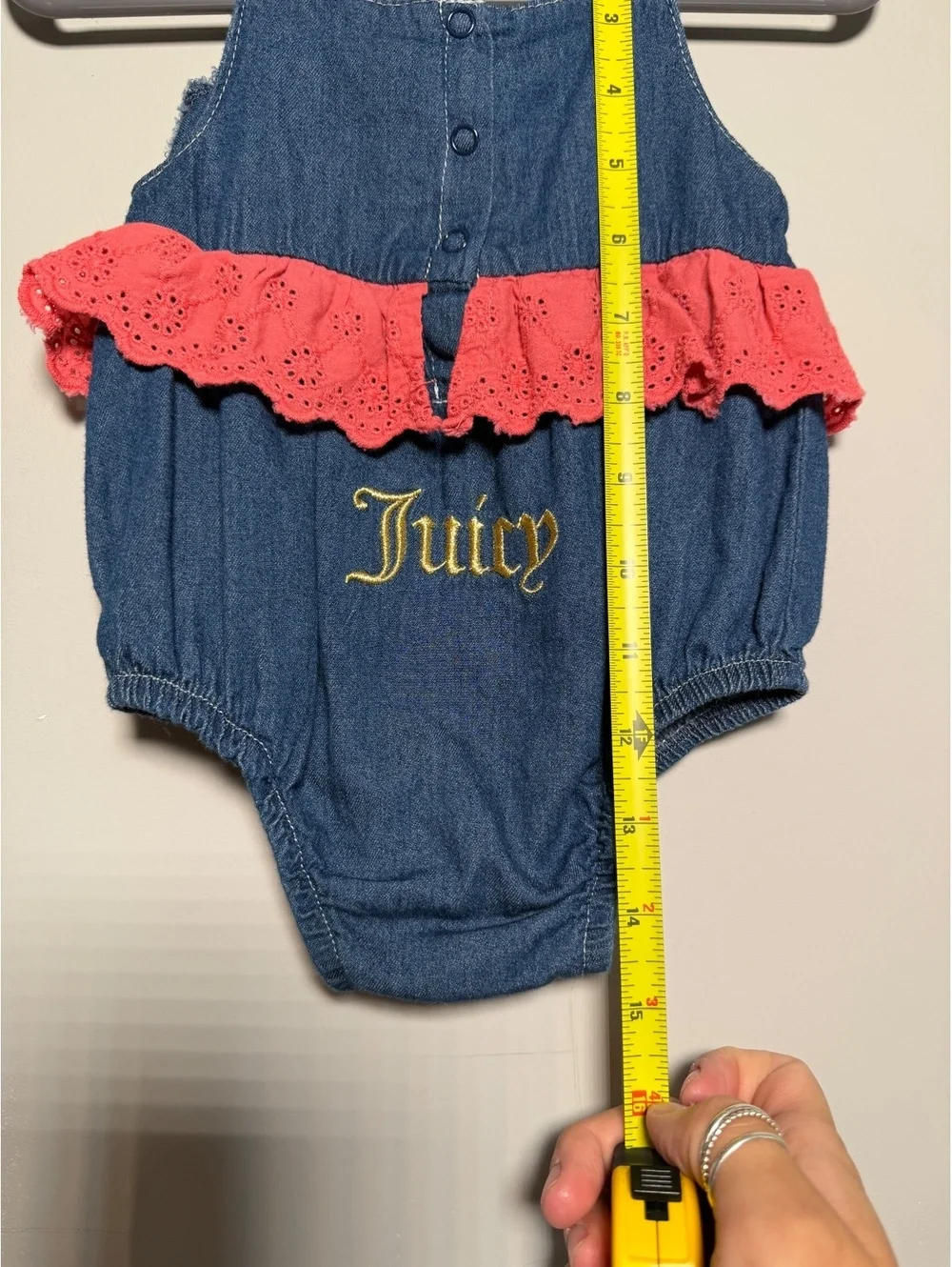 Y2K Denim Juicy Couture Baby Girl Outfit Size 3-6 Months